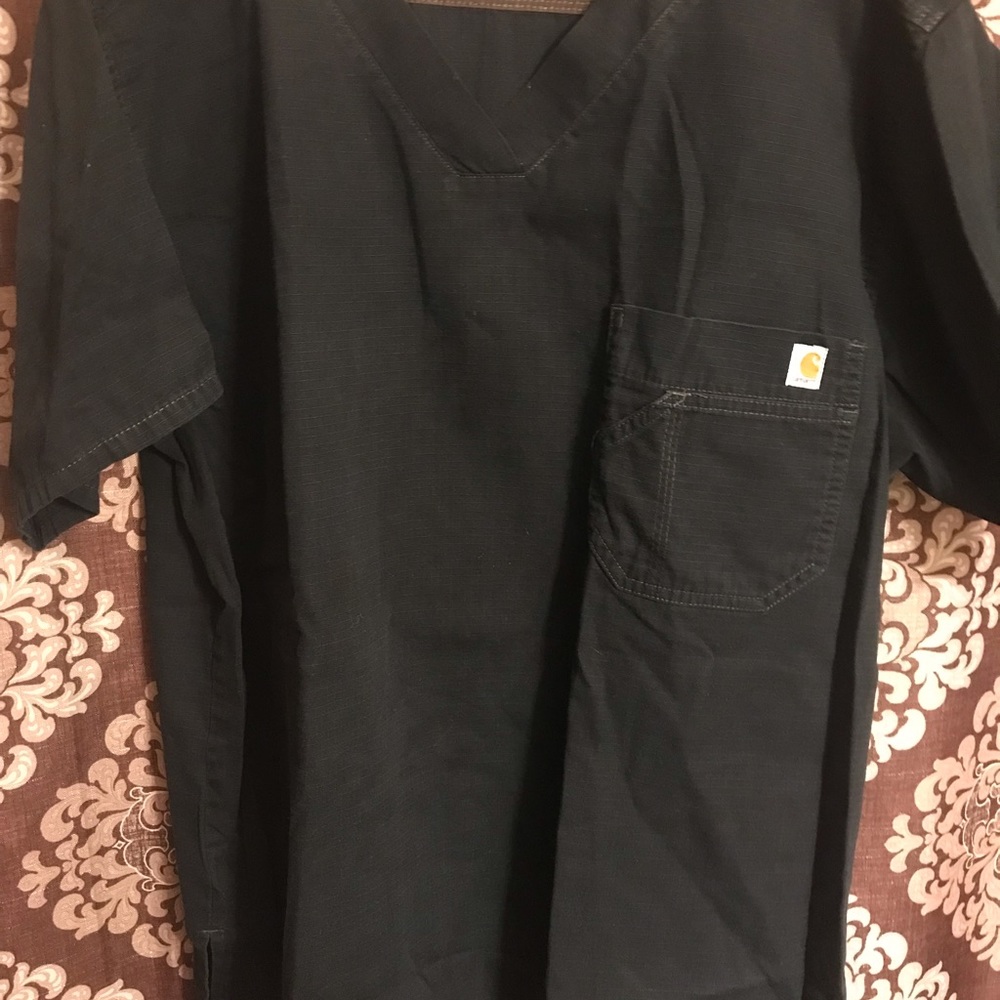 Carheartt Washed Black Scrub Top